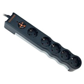 Tunçmatik TSK6136 5'li 1.5 m 1050 J Powersurge Siyah Enerji Korumalı Priz