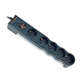 Tunçmatik TSK6136 5'li 1.5 m 1050 J Powersurge Siyah Enerji Korumalı Priz