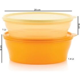 Tupperware 2'li 1-1.4 lt Mucize Şeker Saklama Kabı