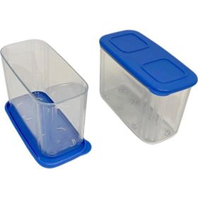 Tupperware 2'li 715 ml Şeffaf Mavi Buzdolabı Kabı