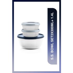 Tupperware 2x300 ml Mavi Saklama Kabı