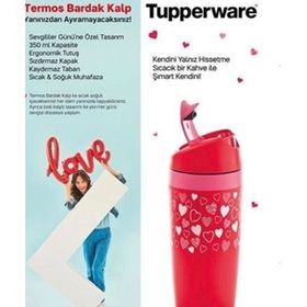 Tupperware 350 ml Kalpli Termos ve Saklama Kabı Seti