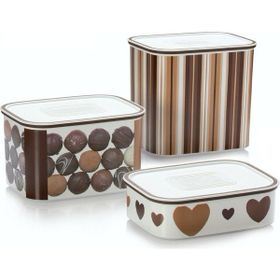 Tupperware 3'lü Çikolata Su Saklama Kabı