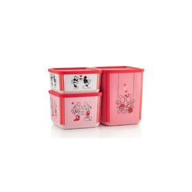 Tupperware 3'lü Minnie Mickey Saklama Kabı