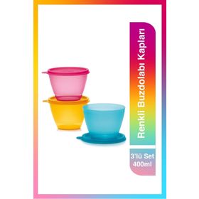 Tupperware 3'lü Renkli Buzdolabı Kapları
