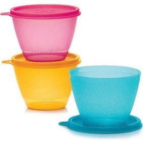 Tupperware 3'lü Renkli Buzdolabı Kapları