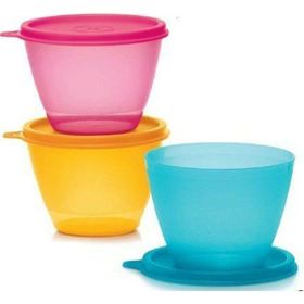 Tupperware 3'lü Renkli Buzdolabı Kapları
