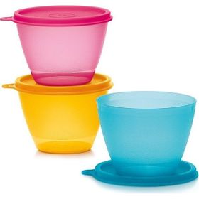Tupperware 3'lü Renkli Buzdolabı Kapları