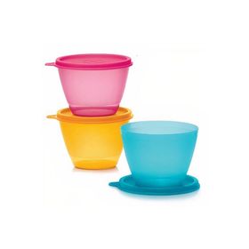 Tupperware 3'lü Renkli Buzdolabı Kapları