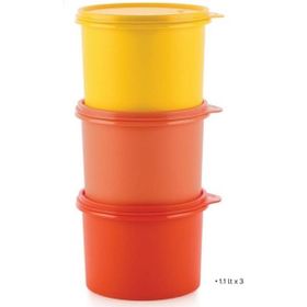 Tupperware 3x1.1 lt Sıkı Kapaklı Saklama Kapları