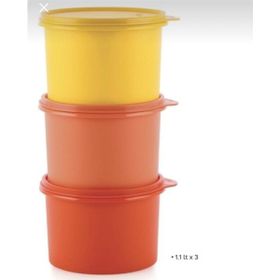 Tupperware 3x1.1 lt Sıkı Kapaklı Saklama Kapları