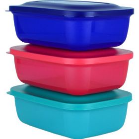 Tupperware 3x500 ml Dikdörtgen Saklama Kabı