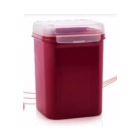 Tupperware 5.5 lt Bordo Özel Kare Saklama Kabı