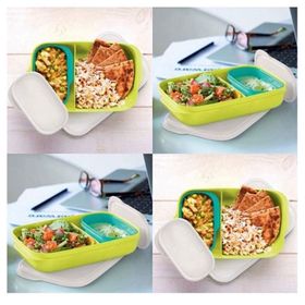 Tupperware 590 ml + 120 ml Bölmeli Beslenme Kutusu