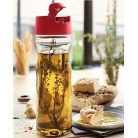 Tupperware 600 ml Kırmızı Duru Yağdanlık