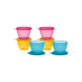 Tupperware 6x400 ml Renkli Saklama Kabı