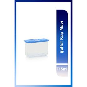 Tupperware 715 ml Şeffaf Mavi Saklama Kabı