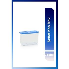 Tupperware 715 ml Şeffaf Mavi Saklama Kabı
