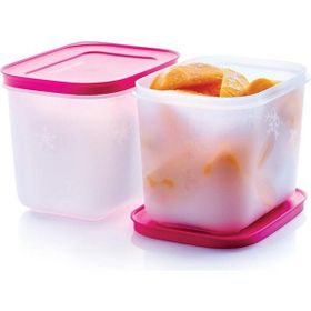 Tupperware Alaska 2x1.1 lt Pembe Saklama Kabı Seti