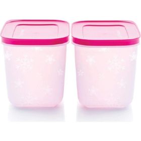 Tupperware Alaska 2x1.1 lt Pembe Saklama Kabı Seti