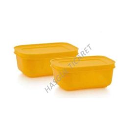 Tupperware Alaska 2x450 ml Turuncu Buzluk Saklama Kabı