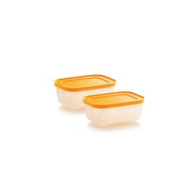 Tupperware Alaska 2x450 ml Turuncu Buzluk Saklama Kabı