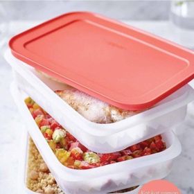 Tupperware Alaska 3x500 ml Turuncu Saklama Kabı