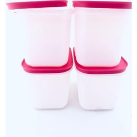 Tupperware Alaska 4x1.1 lt Pembe Saklama Kabı
