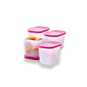 Tupperware Alaska 4x1.1 lt Pembe Saklama Kabı