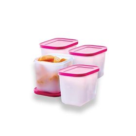 Tupperware Alaska 4x1.1 lt Pembe Saklama Kabı