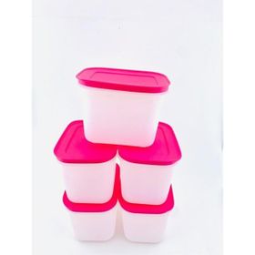 Tupperware Alaska 5x1.1 lt Pembe Saklama Kabı