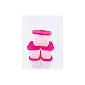 Tupperware Alaska 5x1.1 lt Pembe Saklama Kabı
