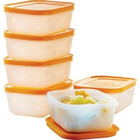 Tupperware Alaska 6x450 ml Turuncu Saklama Kabı