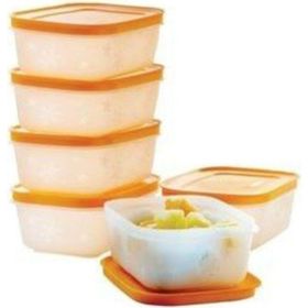 Tupperware Alaska 6x450 ml Turuncu Saklama Kabı