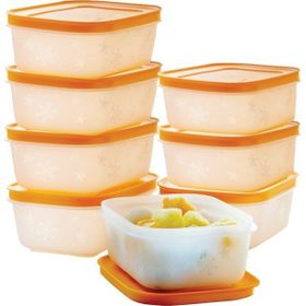 Tupperware Alaska 8x450 ml Turuncu Saklama Kabı