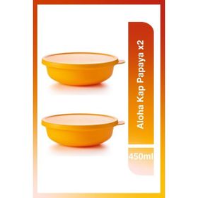 Tupperware Aloha 2'li 450 ML Papaya Saklama Kabı