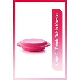 Tupperware Aloha 2'li Rubin Kırmızı Tabak