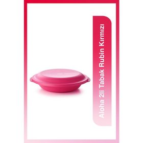 Tupperware Aloha 2'li Rubin Kırmızı Tabak