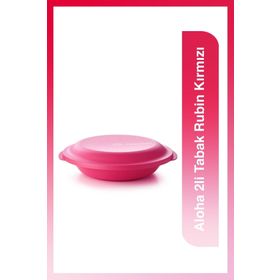 Tupperware Aloha 2'li Rubin Kırmızı Tabak