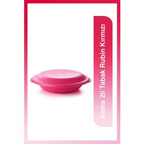Tupperware Aloha 2'li Rubin Kırmızı Tabak
