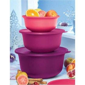 Tupperware Aloha 3'lü Saklama Servis Hazırlık Kabı