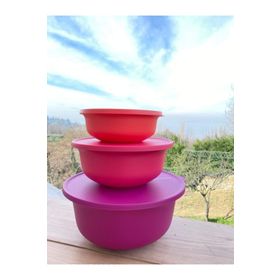 Tupperware Aloha 3'lü Saklama Servis Hazırlık Kabı