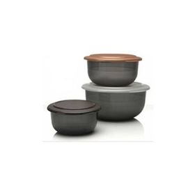 Tupperware Bordo 3'lü Kristalin Saklama Kabı