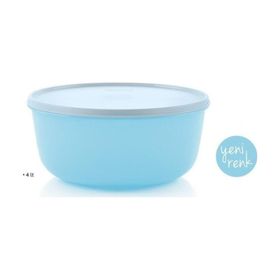 Tupperware Büyük Şeker 4 lt Mavi Saklama Kabı