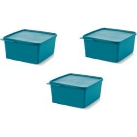 Tupperware Dikdörtgen 3x2.5 lt Mavi Saklama Kabı