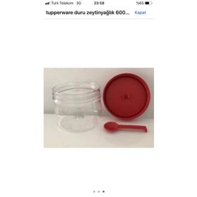 Tupperware Duru Kırmızı 580 ml Baharatlık