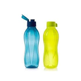 Tupperware Eco Deniz Mavisi ve Limon 750 ml 2'li Kolay Kapak Şişe Suluk