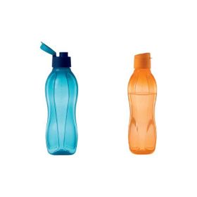 Tupperware Eko Şişe 750 ml Mavi ve Turuncu Suluk