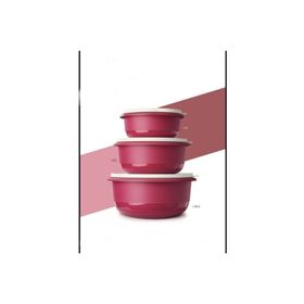 Tupperware Fuşya 3'lü Miksim Saklama Kabı