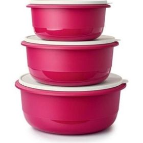 Tupperware Fuşya 3'lü Miksim Saklama Kabı